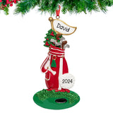 Celebrate your love for golf with a personalized golfer Christmas ornament, perfect for adding a sporty touch to your holiday decor.