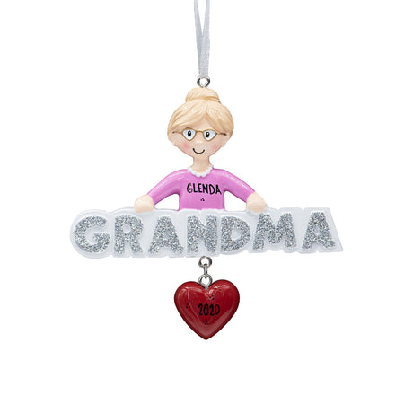 Personalized grandma ornament, a heartfelt keepsake to celebrate your special bond