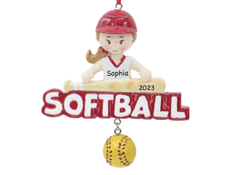 Personalized softball Christmas ornament is made for softball lovers. Check out now!