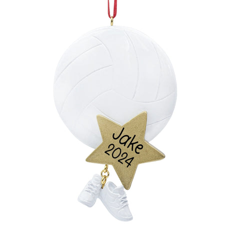 Add a personal touch to your home decor with our Personalized Volleyball Christmas Ornament.