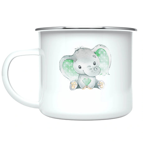 Toddler elephant mug personalized for kids, a delightful drinkware that adds fun to every sip.